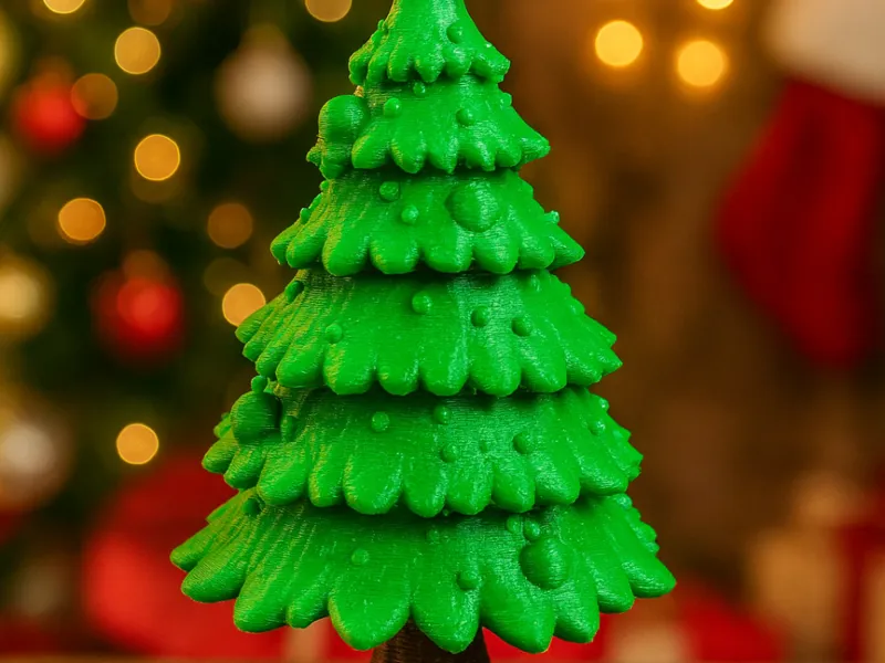 atmospheric christmas tree