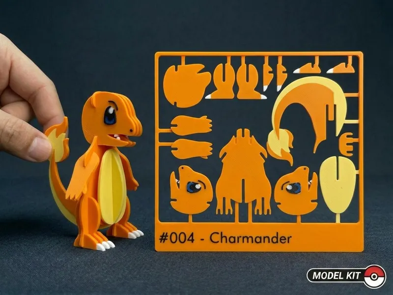 Pokemon #004 - Charmander kit card