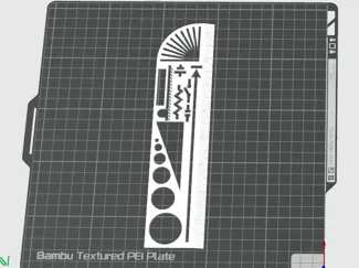 ENGINEERING STENCIL WITH RULER