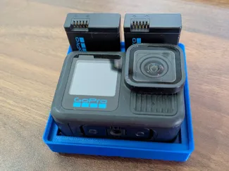 Gridfinity: Gopro13 與Enduro電池 極簡收納(僅35g)