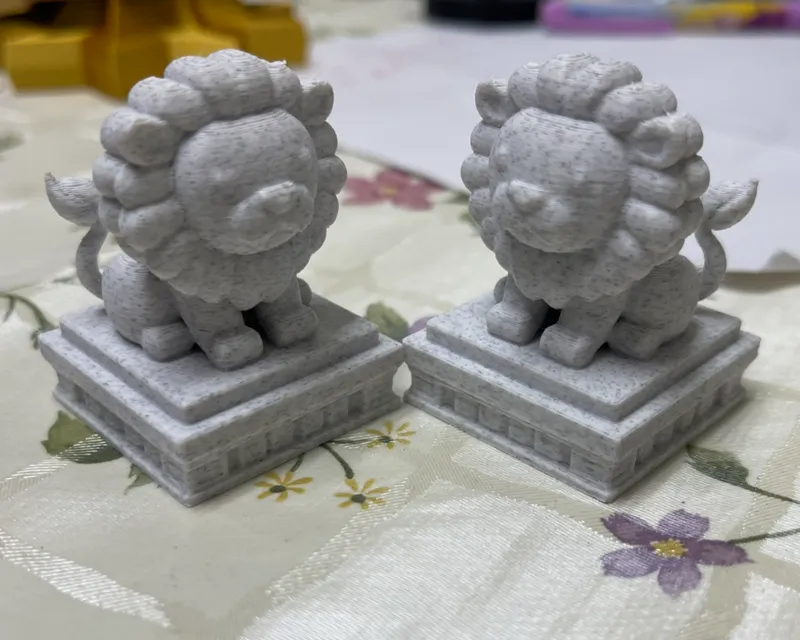 一對石獅子