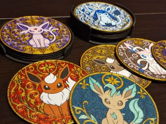 Eeveelution Complete Coaster set
