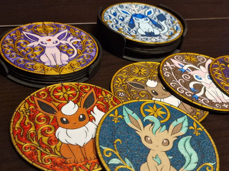 Eeveelution Complete Coaster set