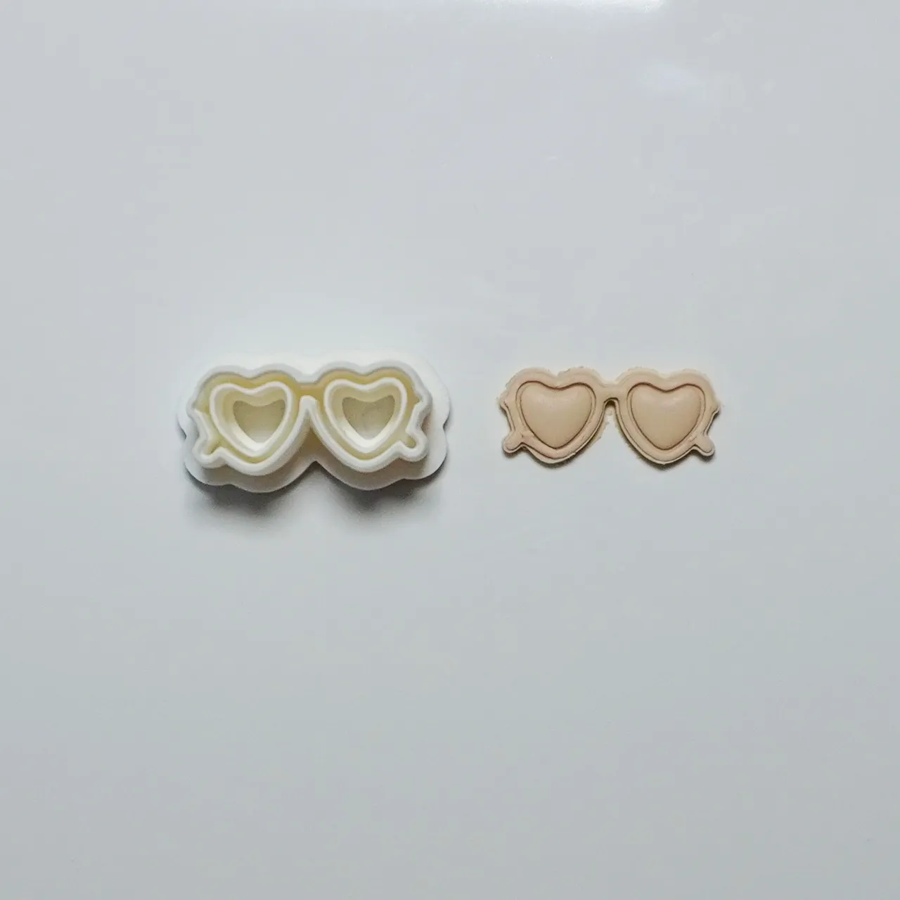 Heart Sunglasses Polymer Clay Cutter Earrings view 2
