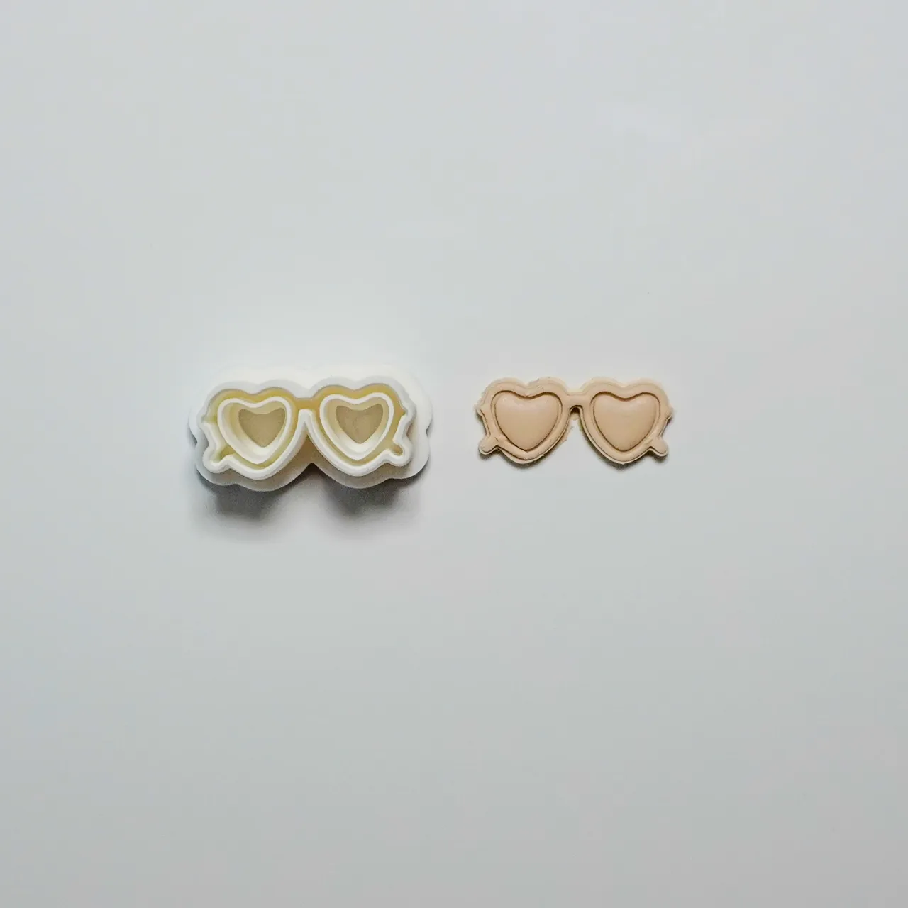 Heart Sunglasses Polymer Clay Cutter Earrings view 3