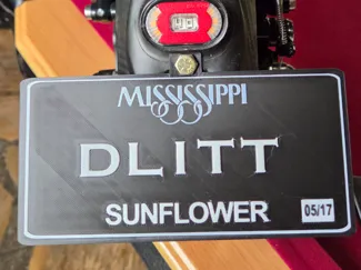 Small Mississippi liscense plate