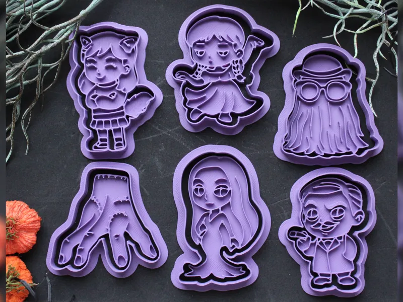 Wednesday Cookie Cutter Pack Halloween Cookie