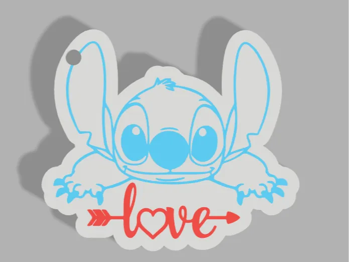 Portachiavi Stitch Love