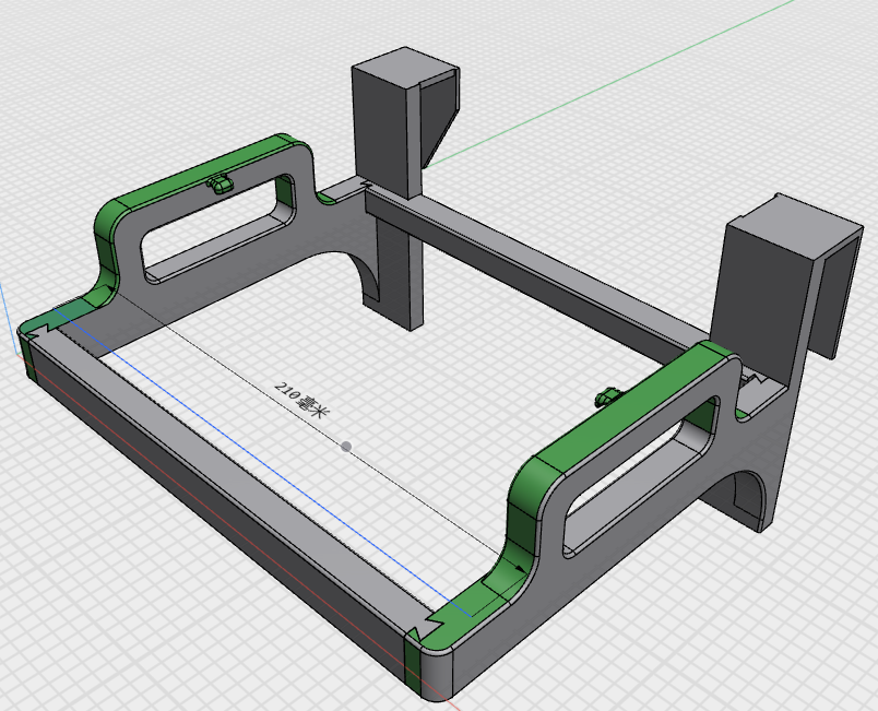 Miniatura 2 do modelo 3D 厨房柜门垃圾袋支架