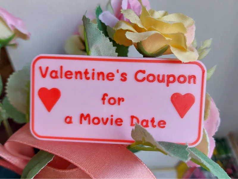 Personalized Valentine's Coupon - print in 30 min