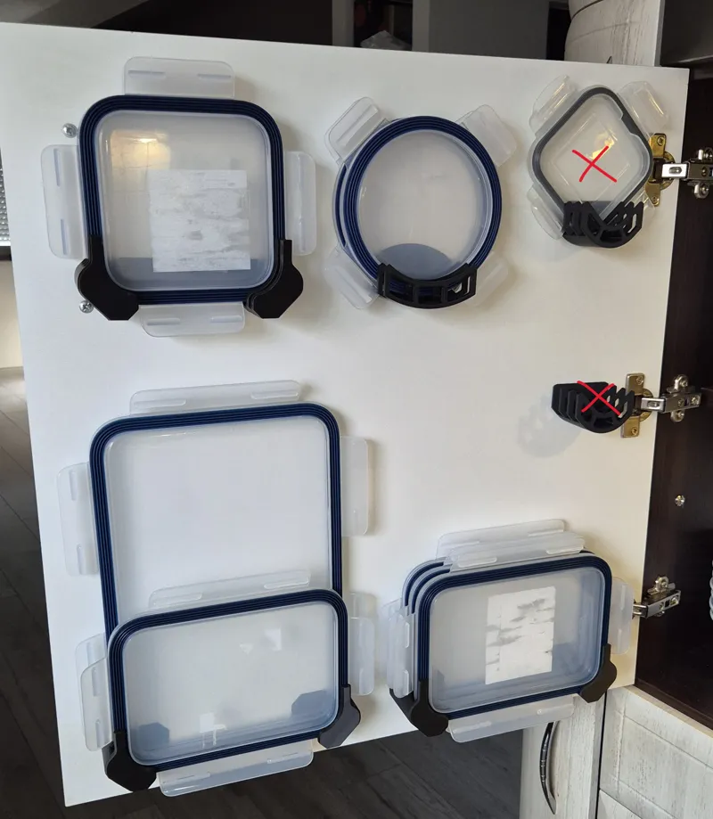 Ikea 365+ Lid Holders for cabinet doors or walls