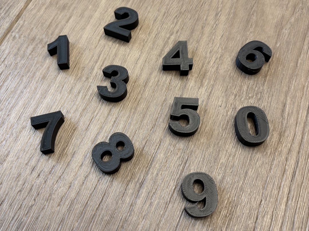 numbers # 0 to 9