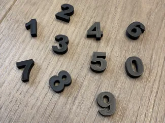 numbers # 0 to 9