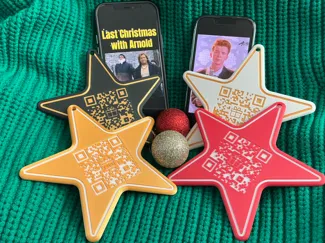 Christmas Star Surprise - Rickroll & Wham! QR Code