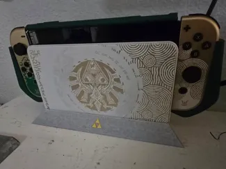 Nintendo Switch dock stand with Triforce