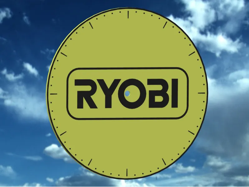 Ryobi Ziffernblatt für eine Wanduhr