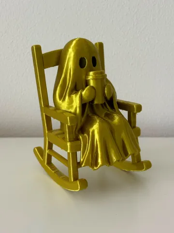 Adorno temático: Ghost in a Rocking Chair – Cute Halloween & Cozy — vista de referencia 3