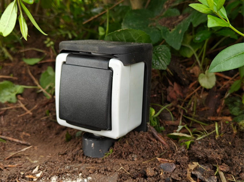 Outdoor Power Socket mount groundanchor spike