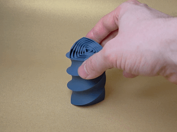 Wankel Spiral Fidget - Print in Place