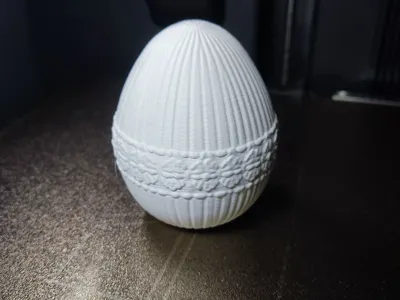 Ribbed Easter Egg