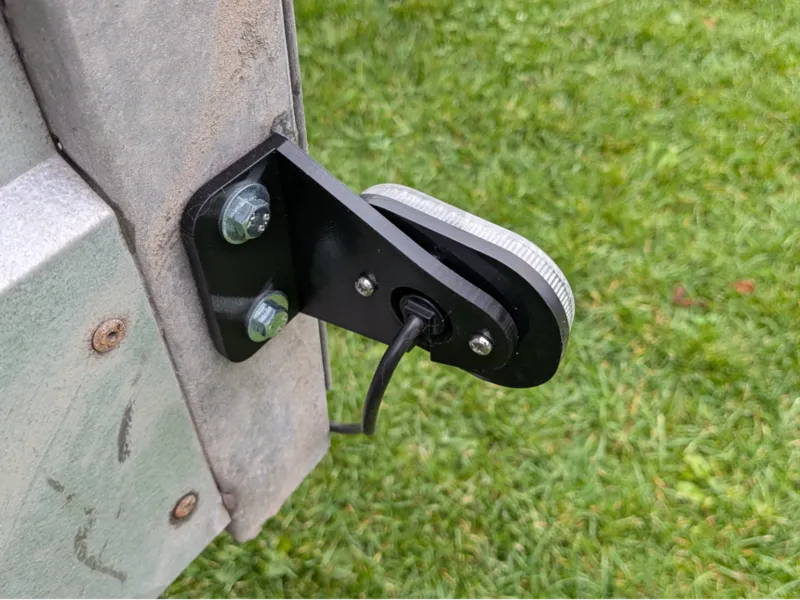 Agados trailer side marker light holder 