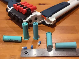 Nerf triple micro dart blaster shell