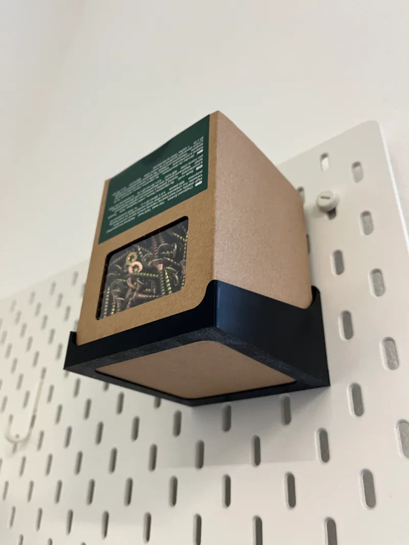 Parkside screws box holder for Skadis pegboard