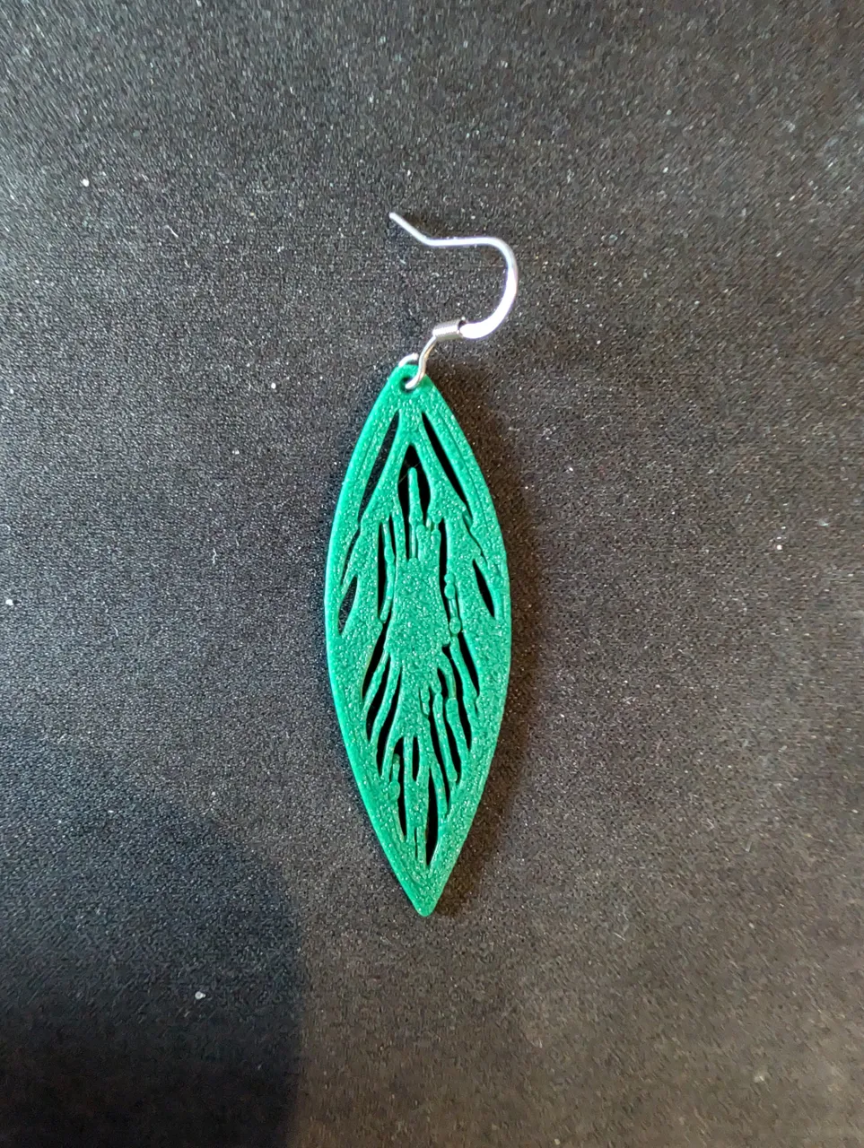 Aretes Hoja Esmeralda view 2