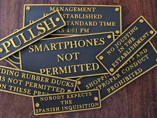 Bar Rules – Institutional Notices for Domestic Use