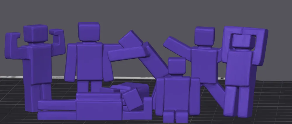 Meccha Chameleon blocky poses - Free 3D Print Model - MakerWorld