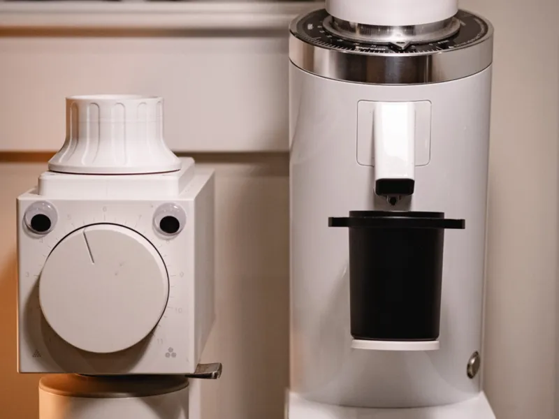 DF64 Turin Grinder – Magnetic Dosing Cup Holder