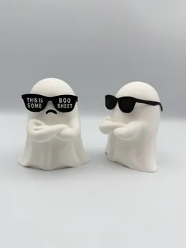 Figura decorativa: Boo Sheet - Ghost with Sunglasses Statue — vista de referencia 3