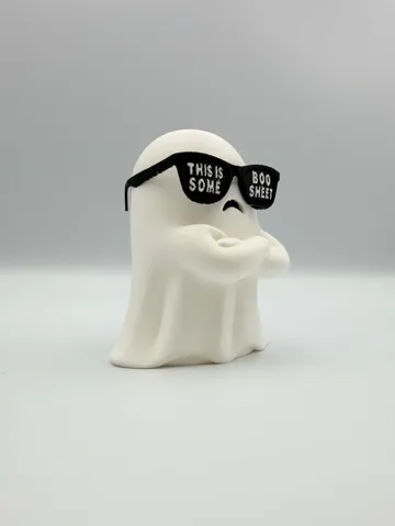 Figura decorativa: Boo Sheet - Ghost with Sunglasses Statue — vista de referencia 5
