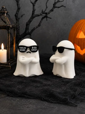 Figura decorativa: Boo Sheet - Ghost with Sunglasses Statue — vista de referencia 2