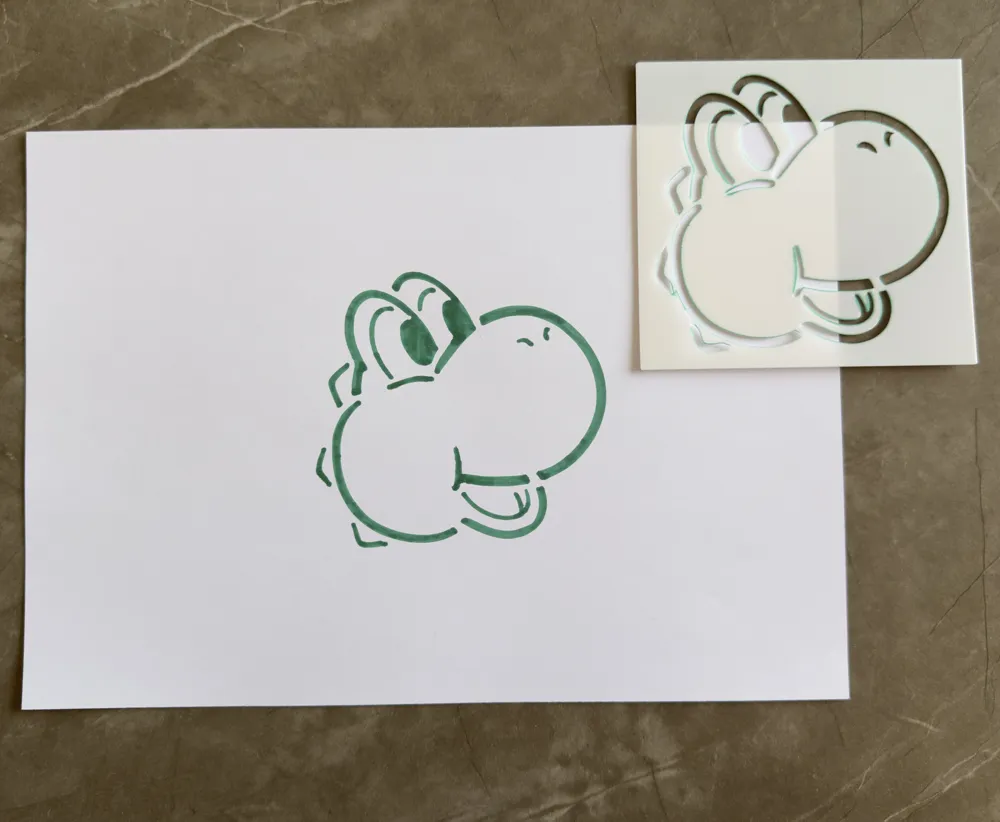 Super Mario Themed Stencils - Free 3D Print Model - MakerWorld