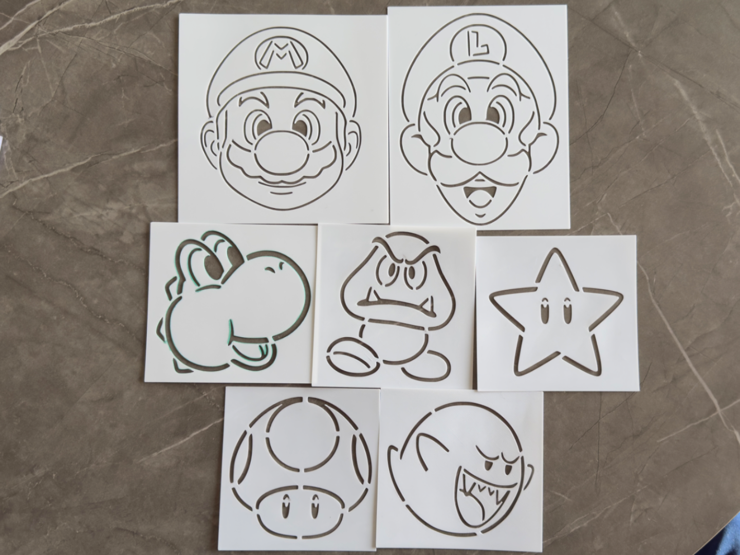 Super Mario Themed Stencils
