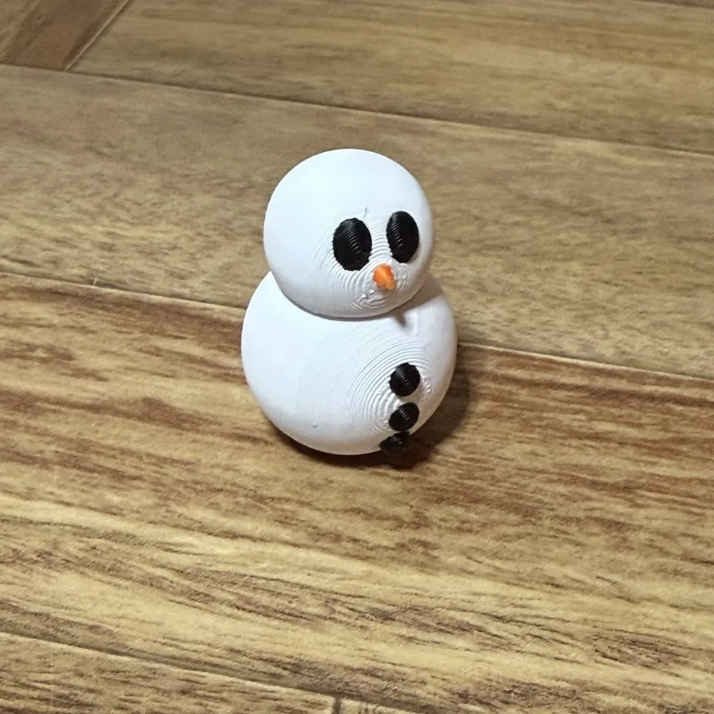 Flexi Snowman – Wiggly Winter Friend - Free 3D Print Model - MakerWorld