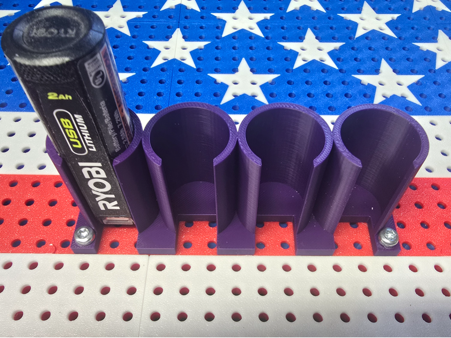 Ryobi USB Lithium 4 Battery Holder for Toolgrid