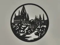 Silhouette murale Poudlard — photo 1