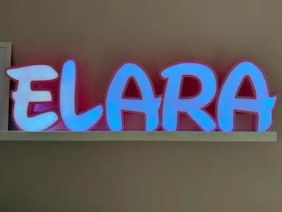 Elara Name Light
