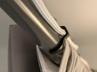 Ikea Curtain Rod / Pipe Cable Holder