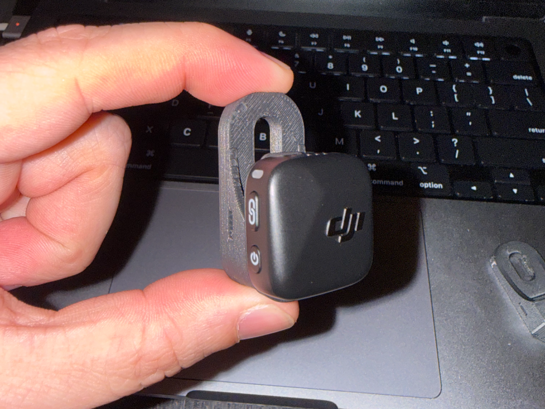 DJI Mic / Mic Mini Exhaust Mount (License Plate)