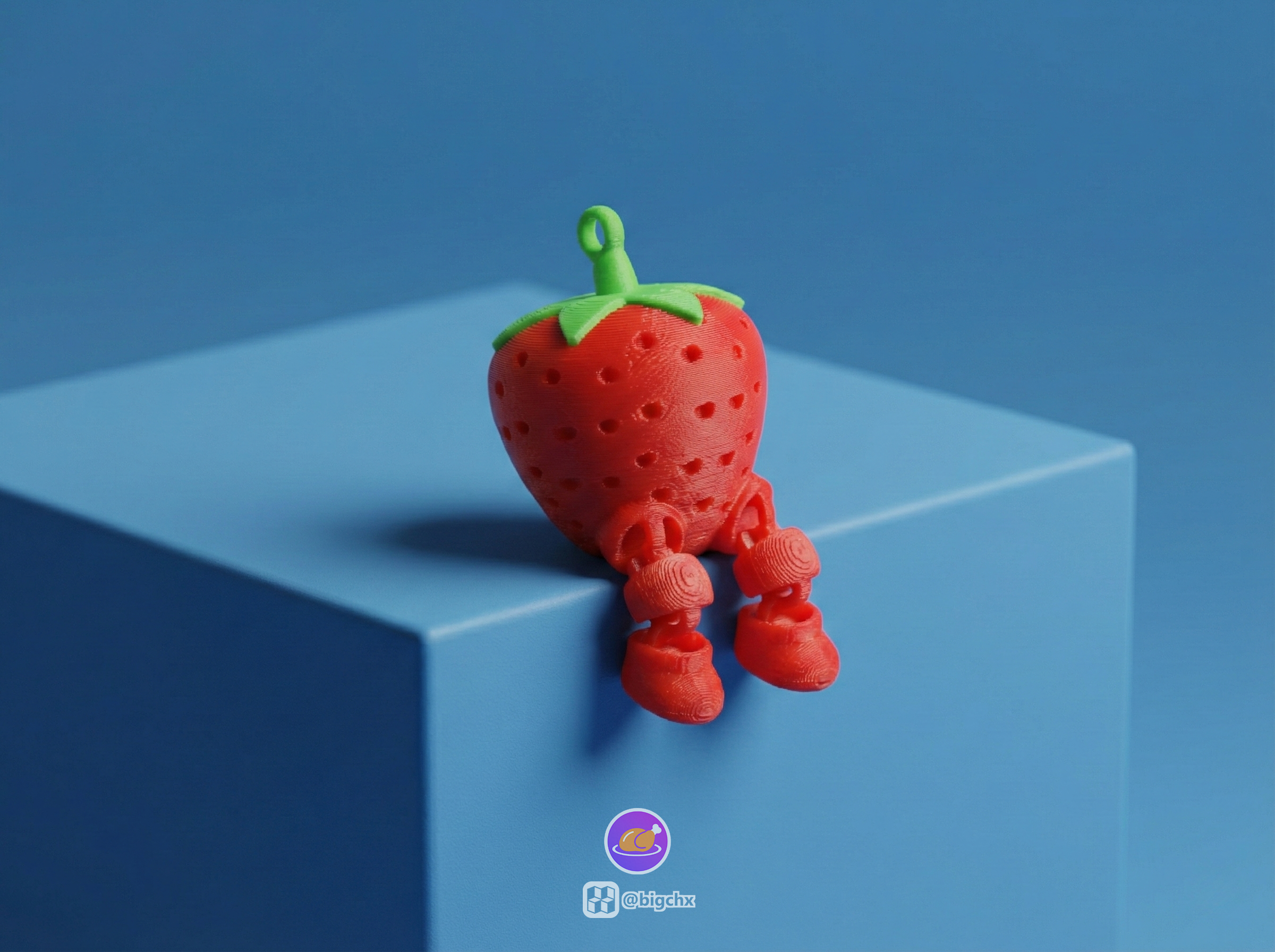 Miniatura 6 do modelo 3D Articulated Fruit Keychains