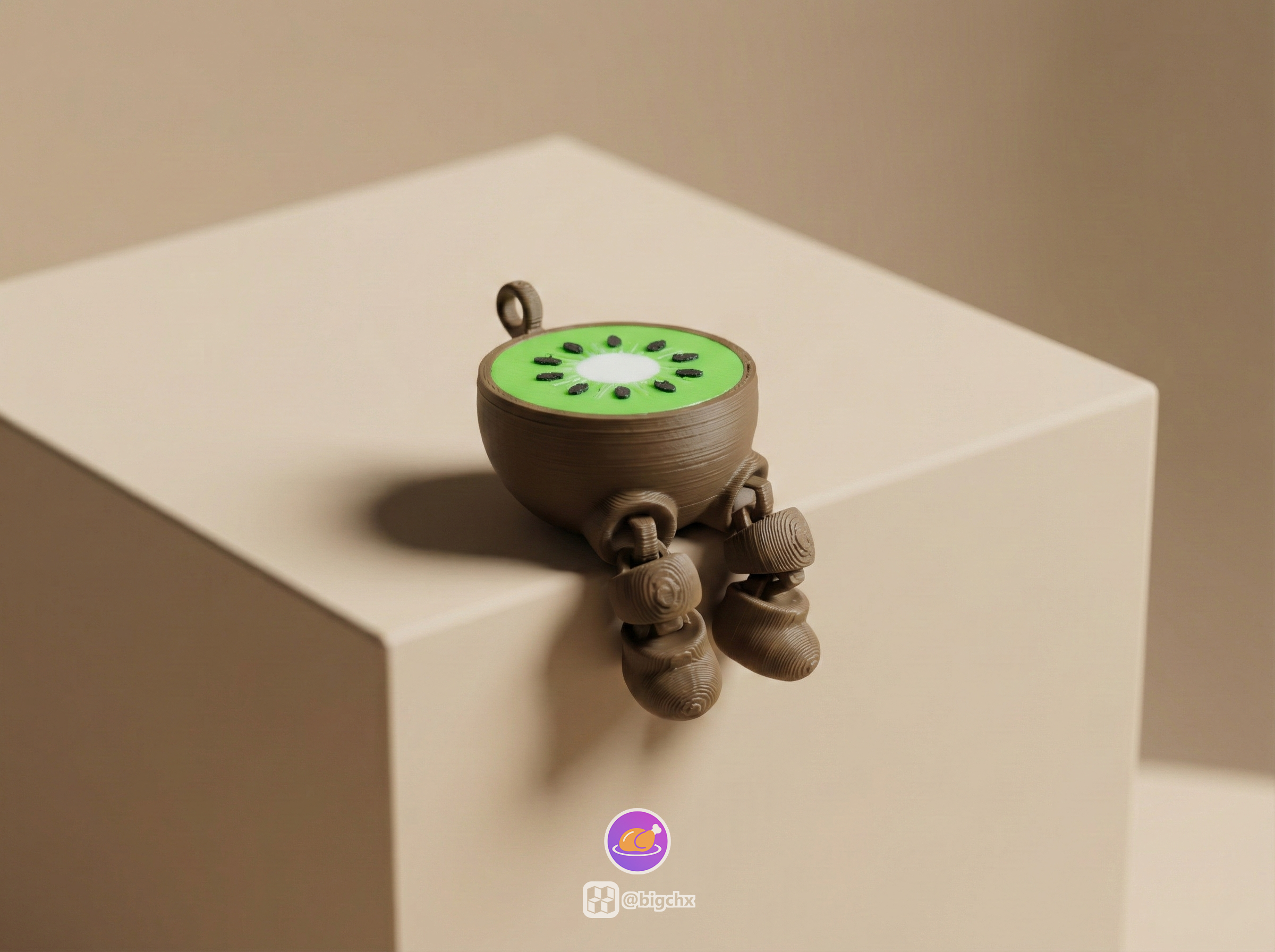 Miniatura 9 do modelo 3D Articulated Fruit Keychains