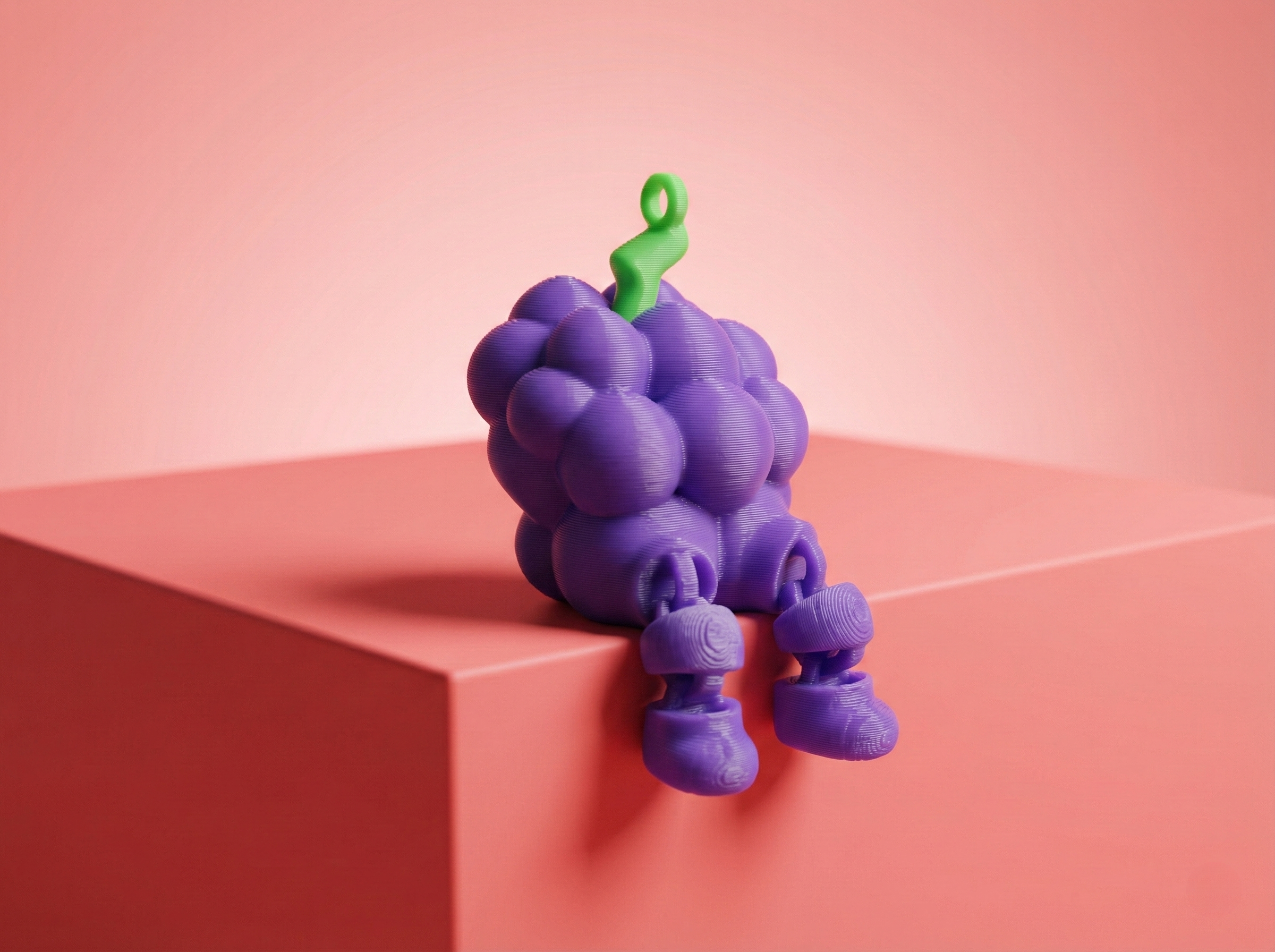 Miniatura 11 do modelo 3D Articulated Fruit Keychains