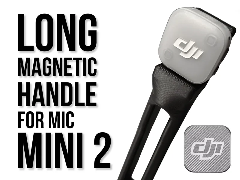LONG Magnetic DJI Mic 3 Handle (original Magnet)