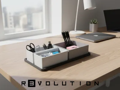 Modular Desk Tray (scalable)