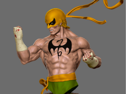 iron fist bust
