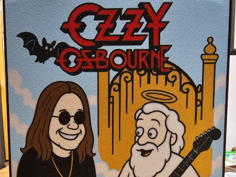 Ozzy Osbourne Memorial Lightbox 