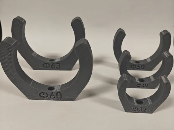 Clips de fixation pour tubes 32-63 mm (M3)